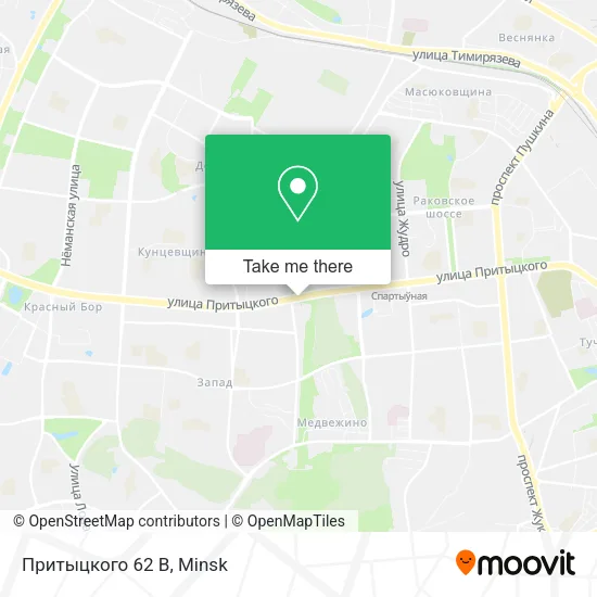 Притыцкого 62 В map