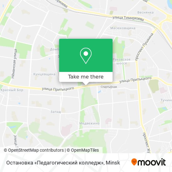 Остановка «Педагогический колледж» map
