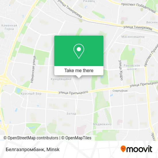 Белгазпромбанк map