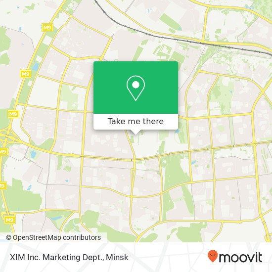 XIM Inc. Marketing Dept. map