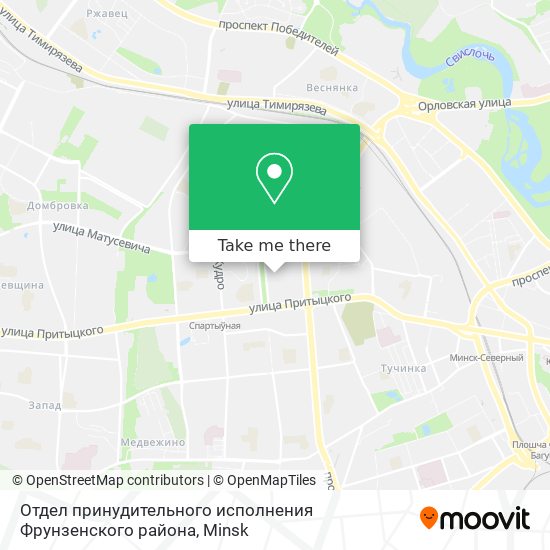 Отдел принудительного исполнения Фрунзенского района map