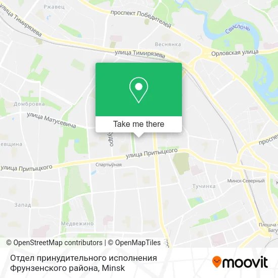 Отдел принудительного исполнения Фрунзенского района map