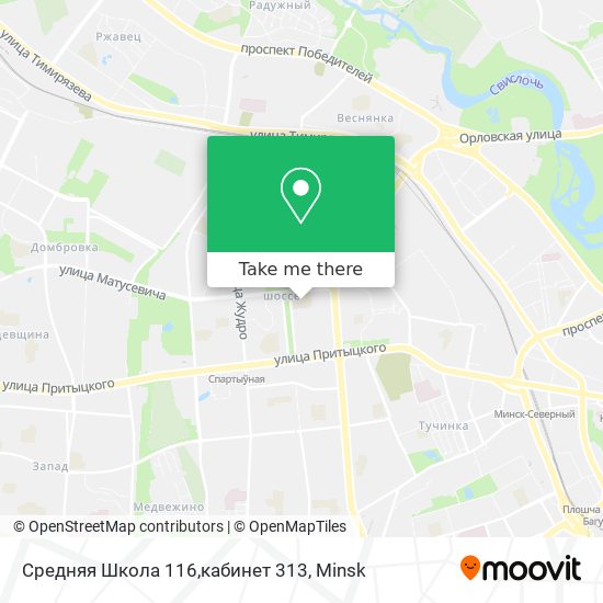 Средняя Школа 116,кабинет 313 map