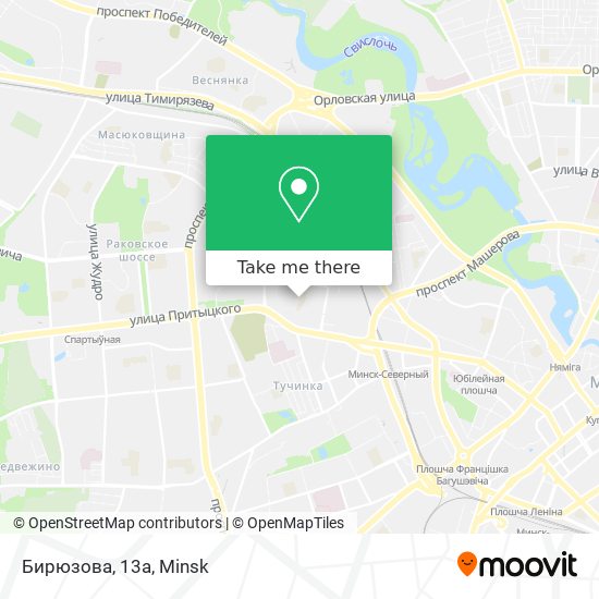 Бирюзова, 13а map