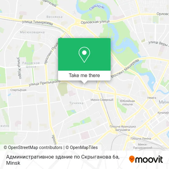 Административное здание по Скрыганова 6а map