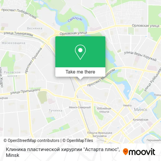 Клиника пластической хирургии "Астарта плюс" map