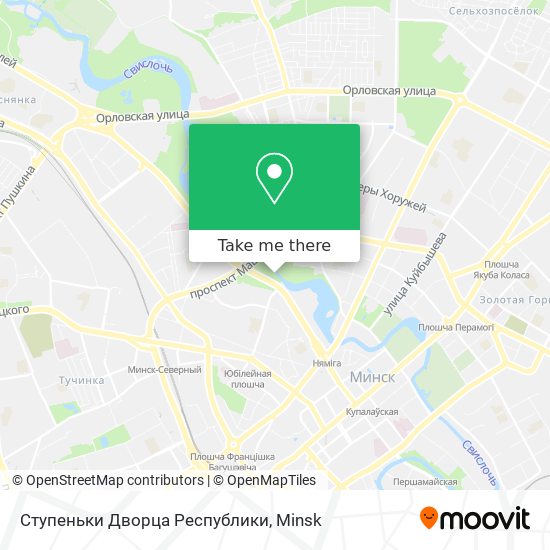 Ступеньки Дворца Республики map