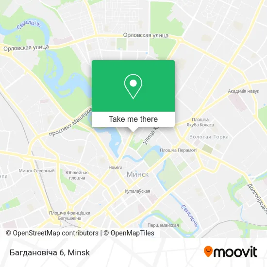 Багдановіча 6 map