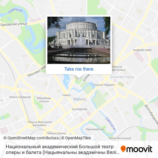 Национальный академический Большой театр оперы и балета map