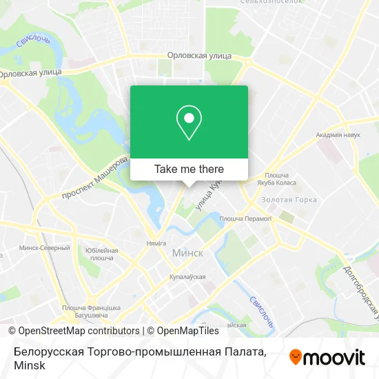 Белорусская Торгово-промышленная Палата map