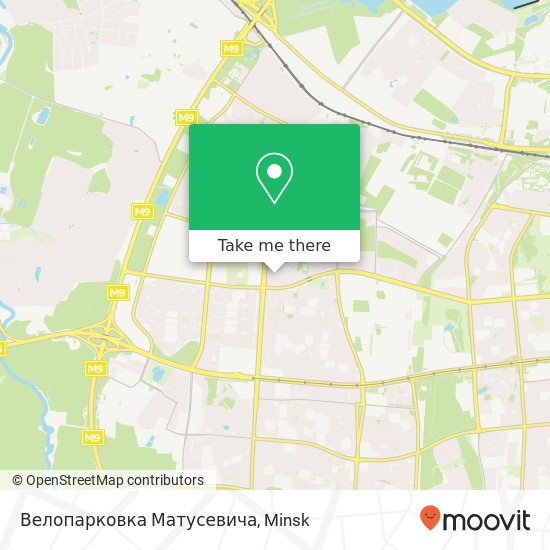 Велопарковка Матусевича map