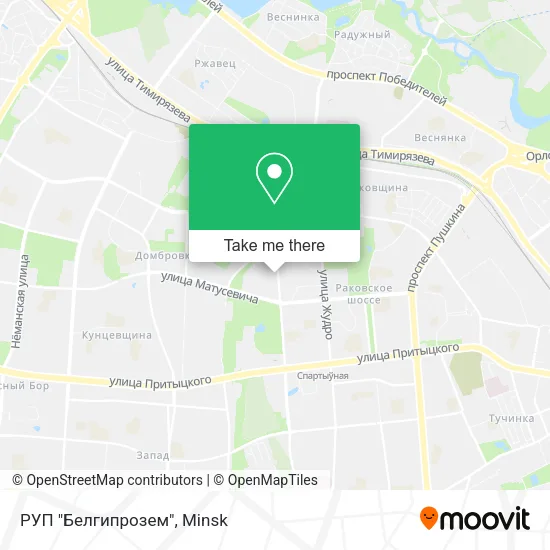 РУП "Белгипрозем" map