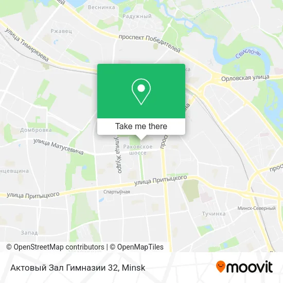 Актовый Зал Гимназии 32 map