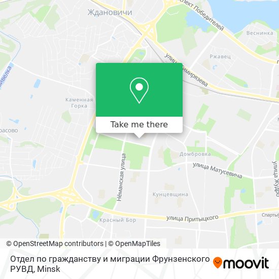 Отдел по гражданству и миграции Фрунзенского РУВД map