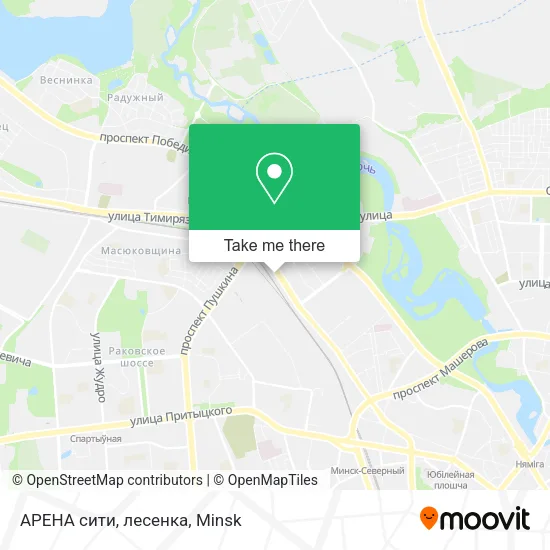 АРЕНА сити, лесенка map