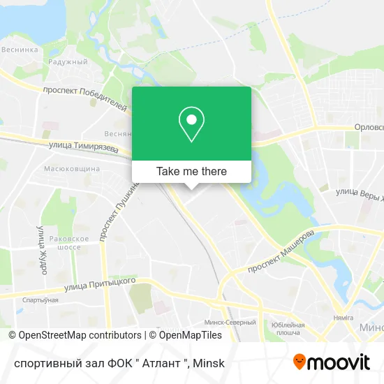 спортивный зал ФОК " Атлант " map