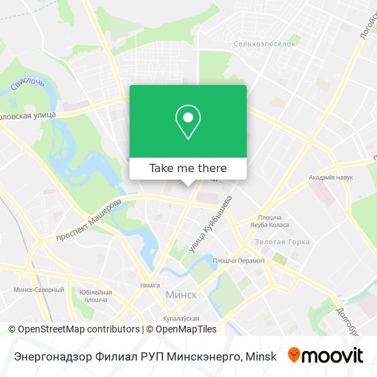 Энергонадзор Филиал РУП Минскэнерго map