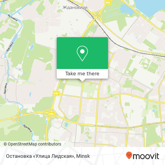 Остановка «Улица Лидская» map