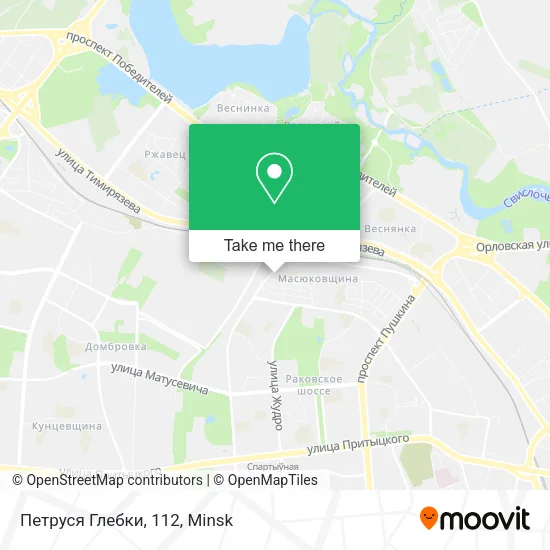 Петруся Глебки, 112 map