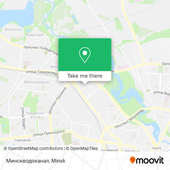 Минскводоканал map