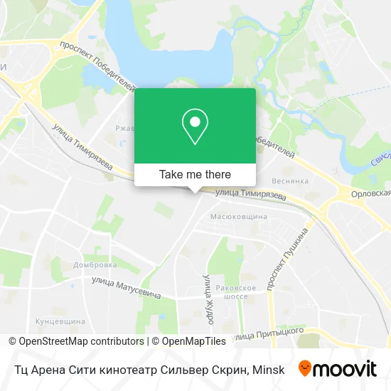 Тц Арена Сити кинотеатр Сильвер Скрин map