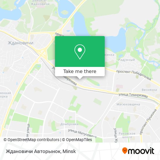 Ждановичи Авторынок map