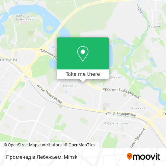 Променад в Лебяжьем map