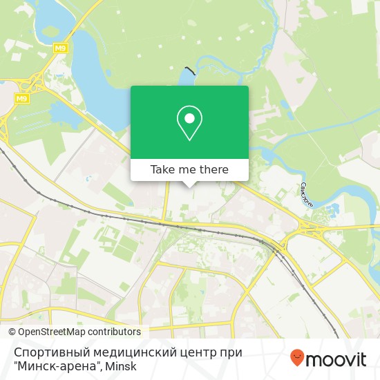 Спортивный медицинский центр при "Минск-арена" map