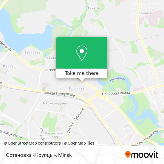 Остановка «Крупцы» map