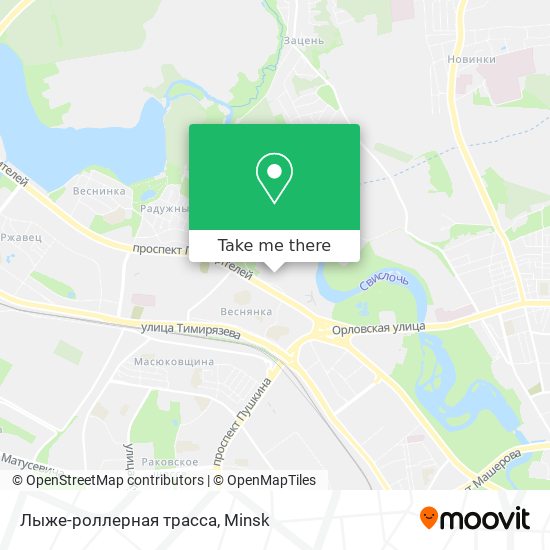 Лыже-роллерная трасса map