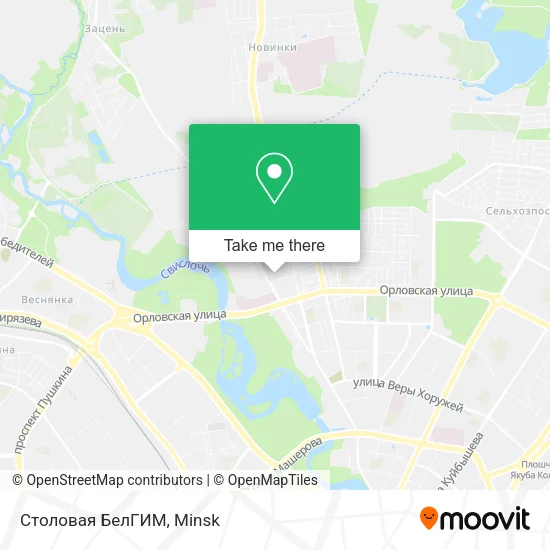 Столовая БелГИМ map