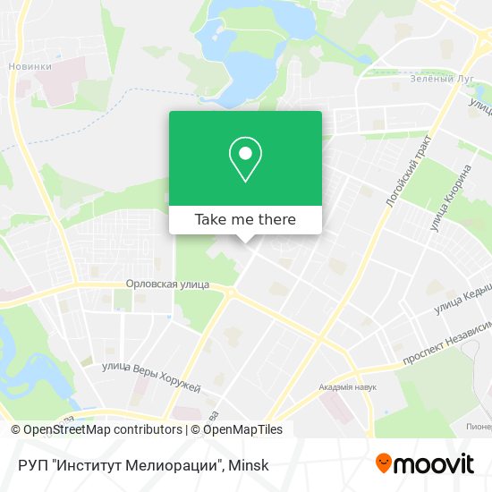 РУП "Институт Мелиорации" map