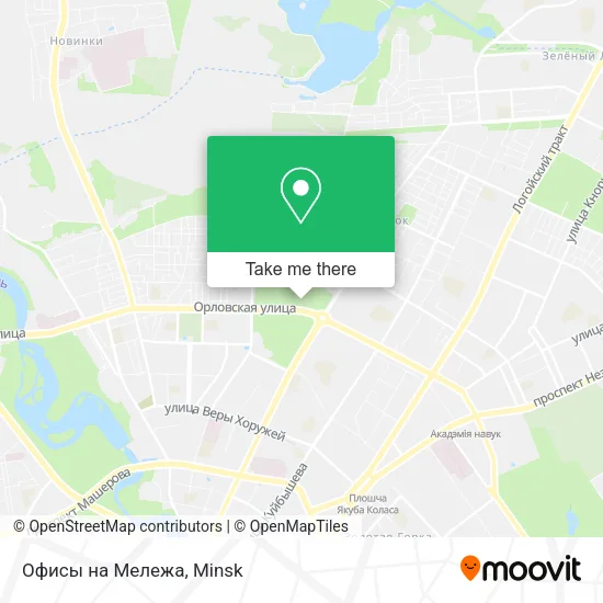 Офисы на Мележа map