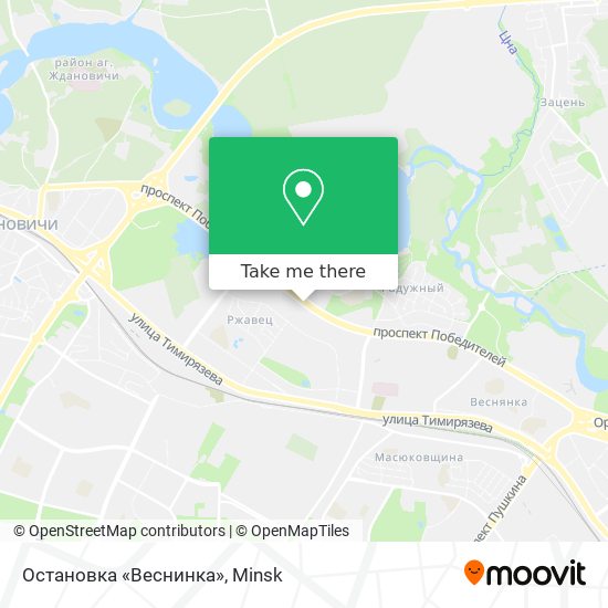 Остановка «Веснинка» map