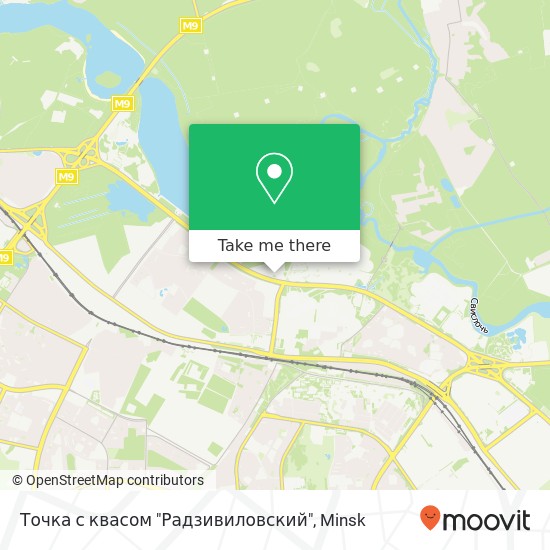 Точка с квасом "Радзивиловский" map