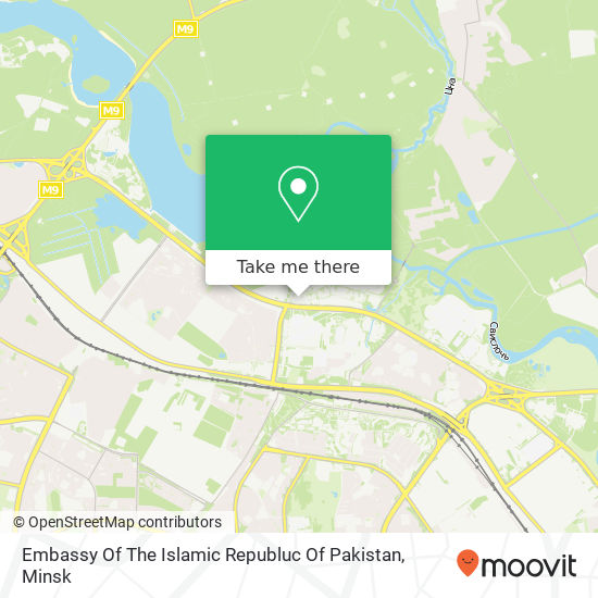 Embassy Of The Islamic Republuc Of Pakistan map