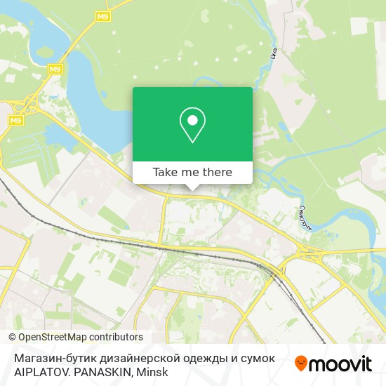 Магазин-бутик дизайнерской одежды и сумок AIPLATOV. PANASKIN map