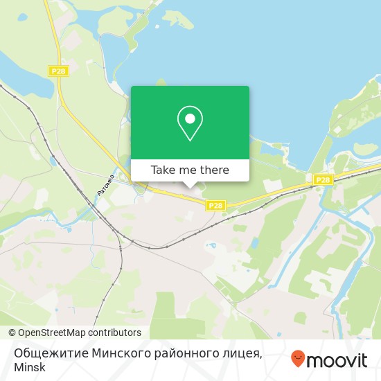 Общежитие Минского районного лицея map