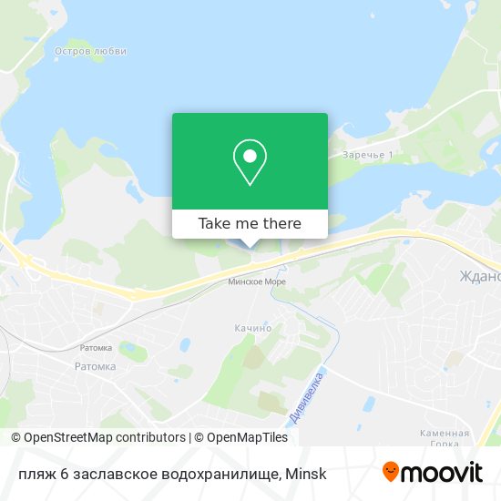 пляж 6 заславское водохранилище map