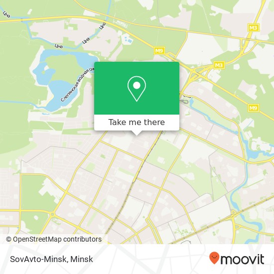 SovAvto-Minsk map