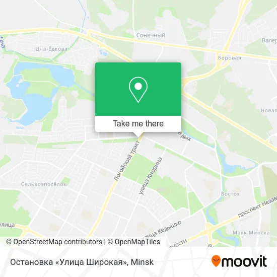 Остановка «Улица Широкая» map