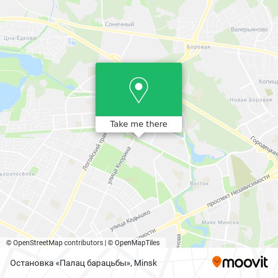 Остановка «Палац барацьбы» map