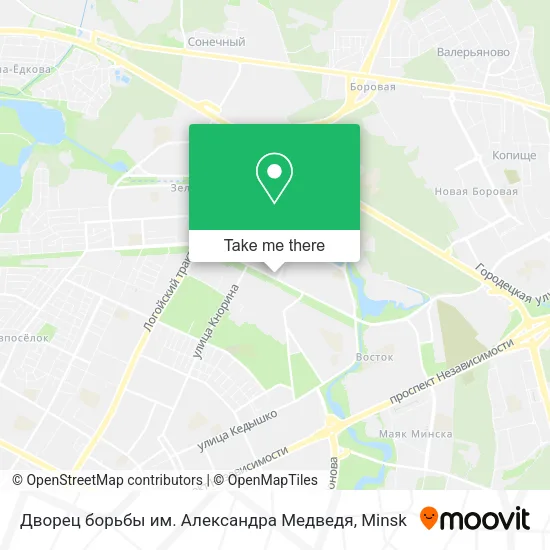 Дворец борьбы им. Александра Медведя map