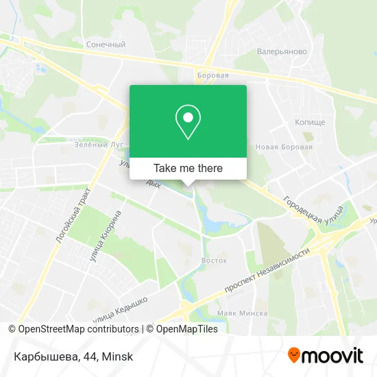 Карбышева, 44 map