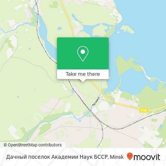 Дачный поселок Академии Наук БССР map