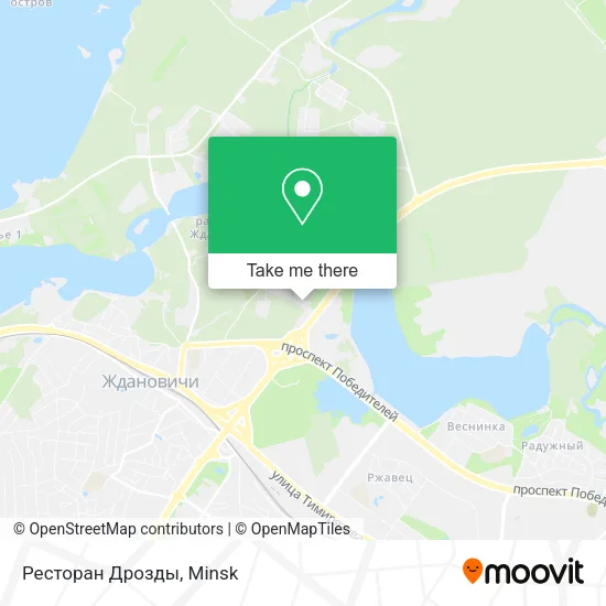 Ресторан Дрозды map