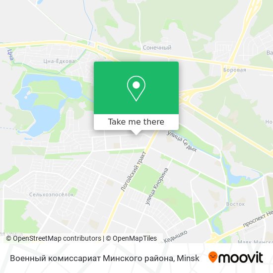 Военный комиссариат Минского района map