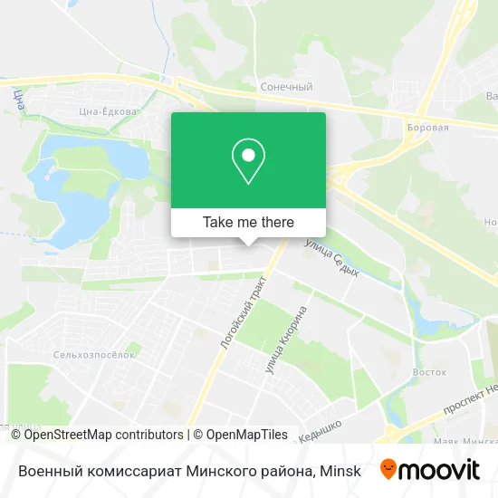 Военный комиссариат Минского района map
