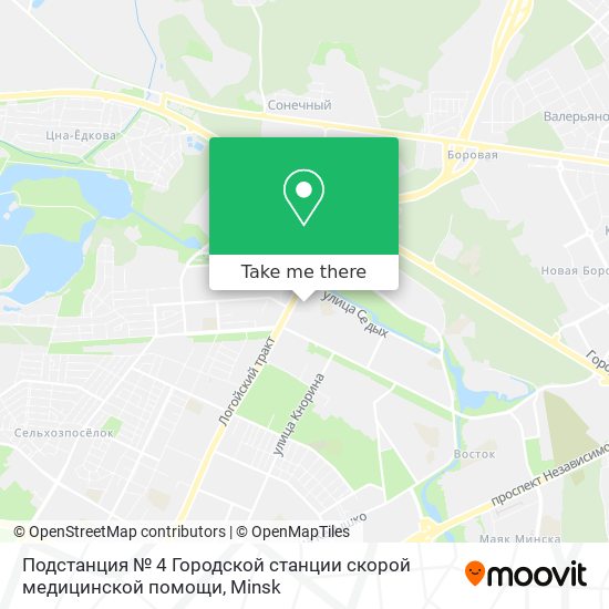 Подстанция № 4 Городской станции скорой медицинской помощи map