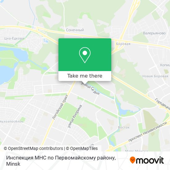 Инспекция МНС по Первомайскому району map